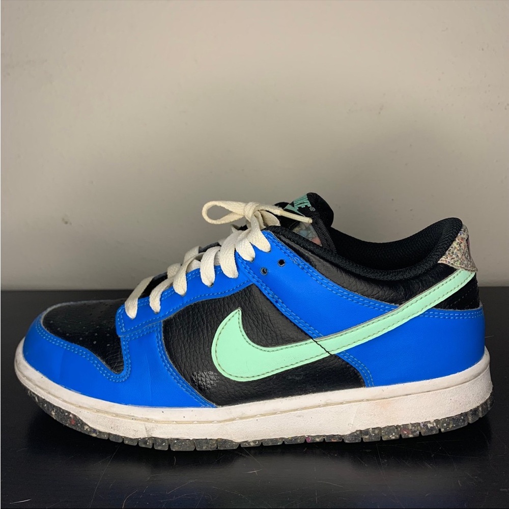 Nike Blue and Black Sneakers with Mint Swoosh